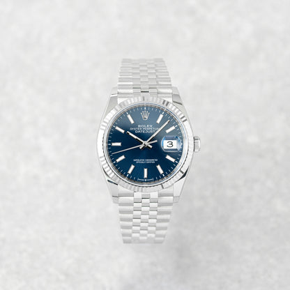 ROLEX DATEJUST 36 BLUE DIAL REF: 126234