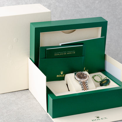 ROLEX DATEJUST 31 CHOCOLATE DIAL REF: 278271