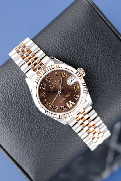 ROLEX DATEJUST 31 CHOCOLATE DIAL REF: 278271