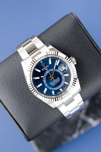 ROLEX SKY-DWELLER BLUE DIAL REF: 326934