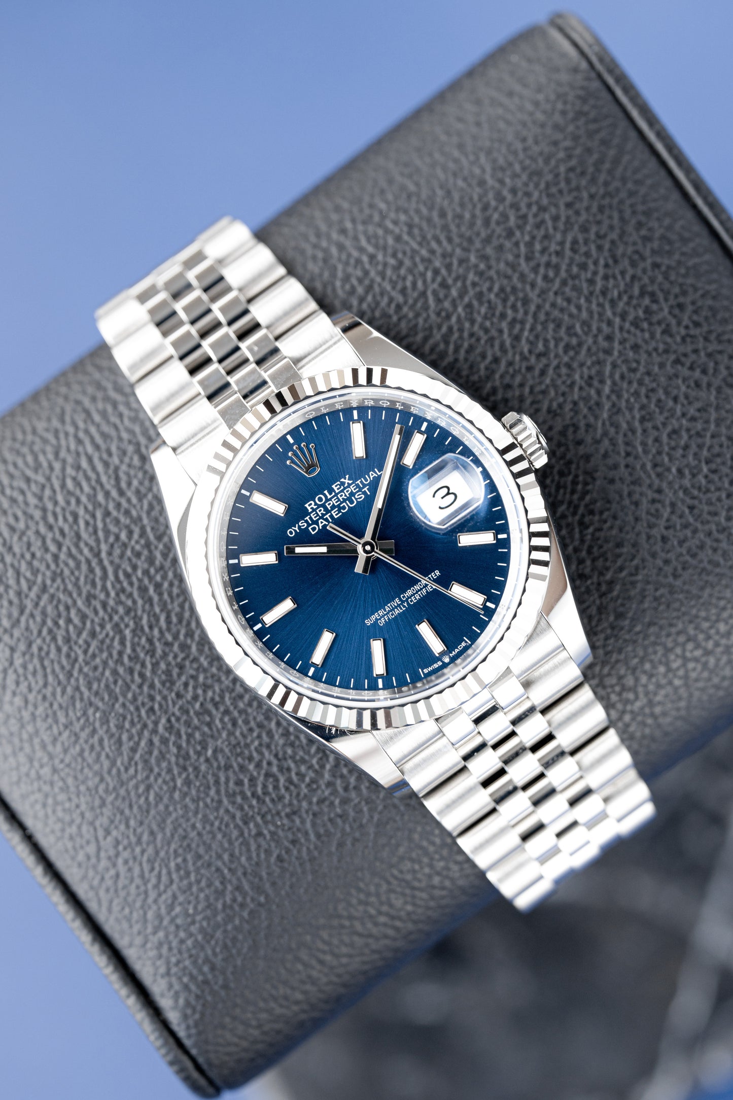 ROLEX DATEJUST 36 BLUE DIAL REF: 126234