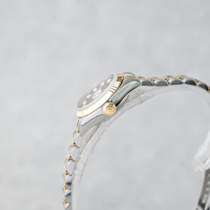 ROLEX LADY-DATEJUST 26 'BLACK BIG DIAMOND DIAL' REF: 69173