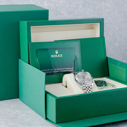 ROLEX DATEJUST 36 SILVER DIAL REF: 126234