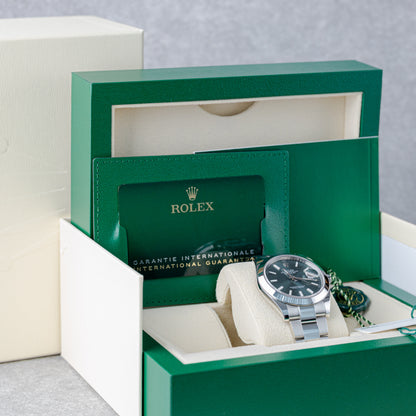 ROLEX DATEJUST 41 GREEN DIAL OYSTER REF: 126300