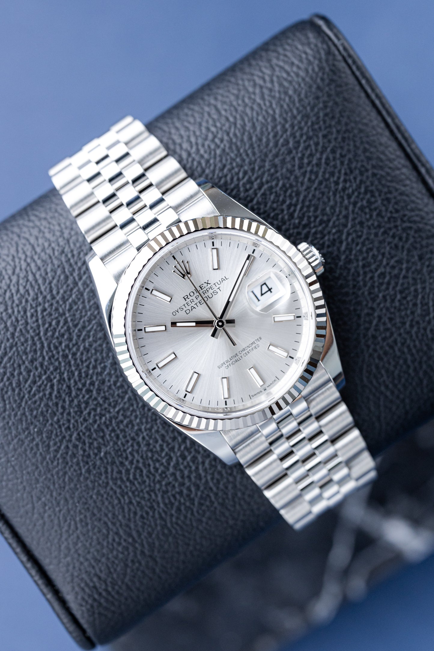 ROLEX DATEJUST 36 SILVER DIAL REF: 126234