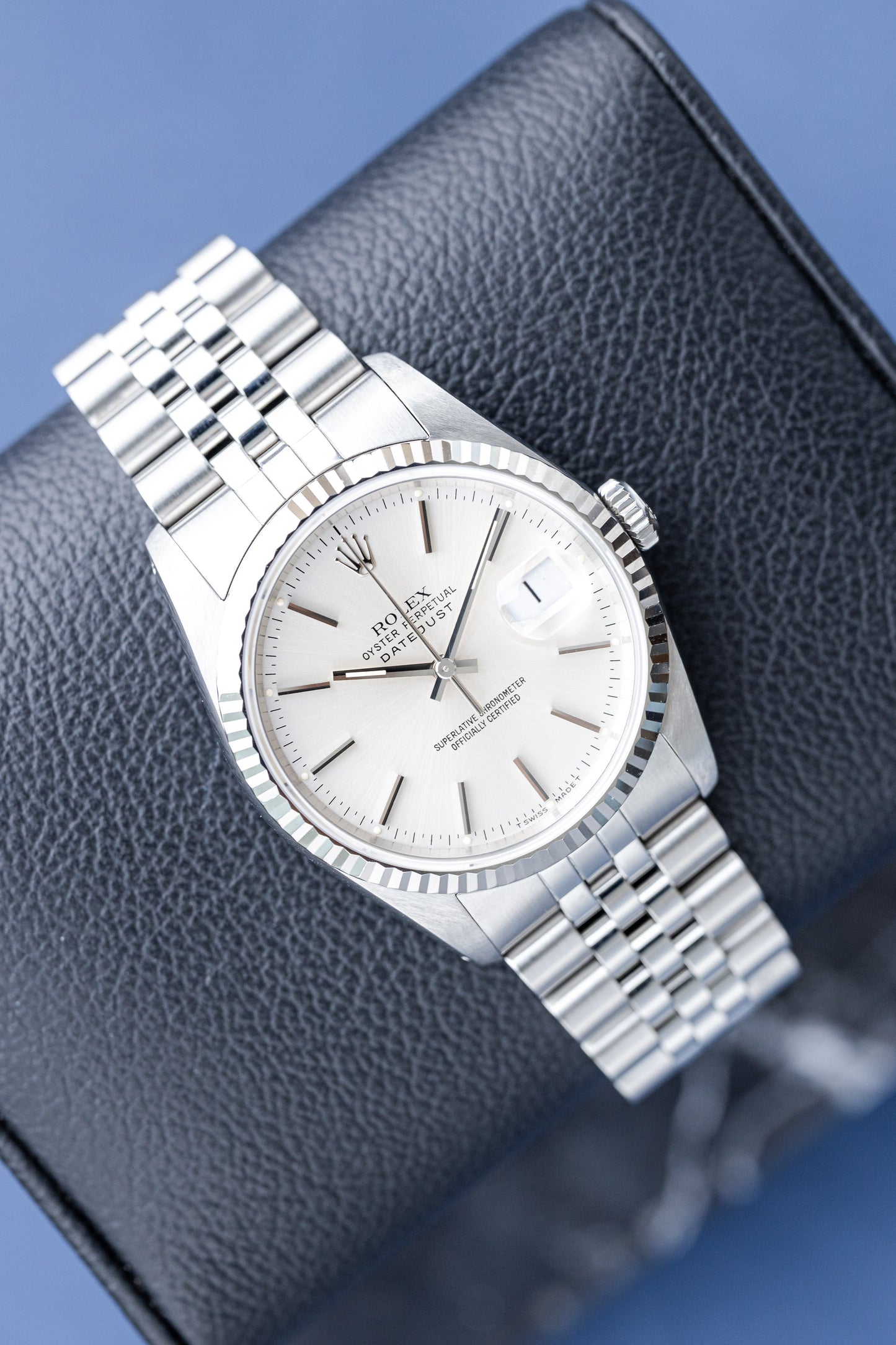 ROLEX DATEJUST 36 SILVER DIAL REF: 16234