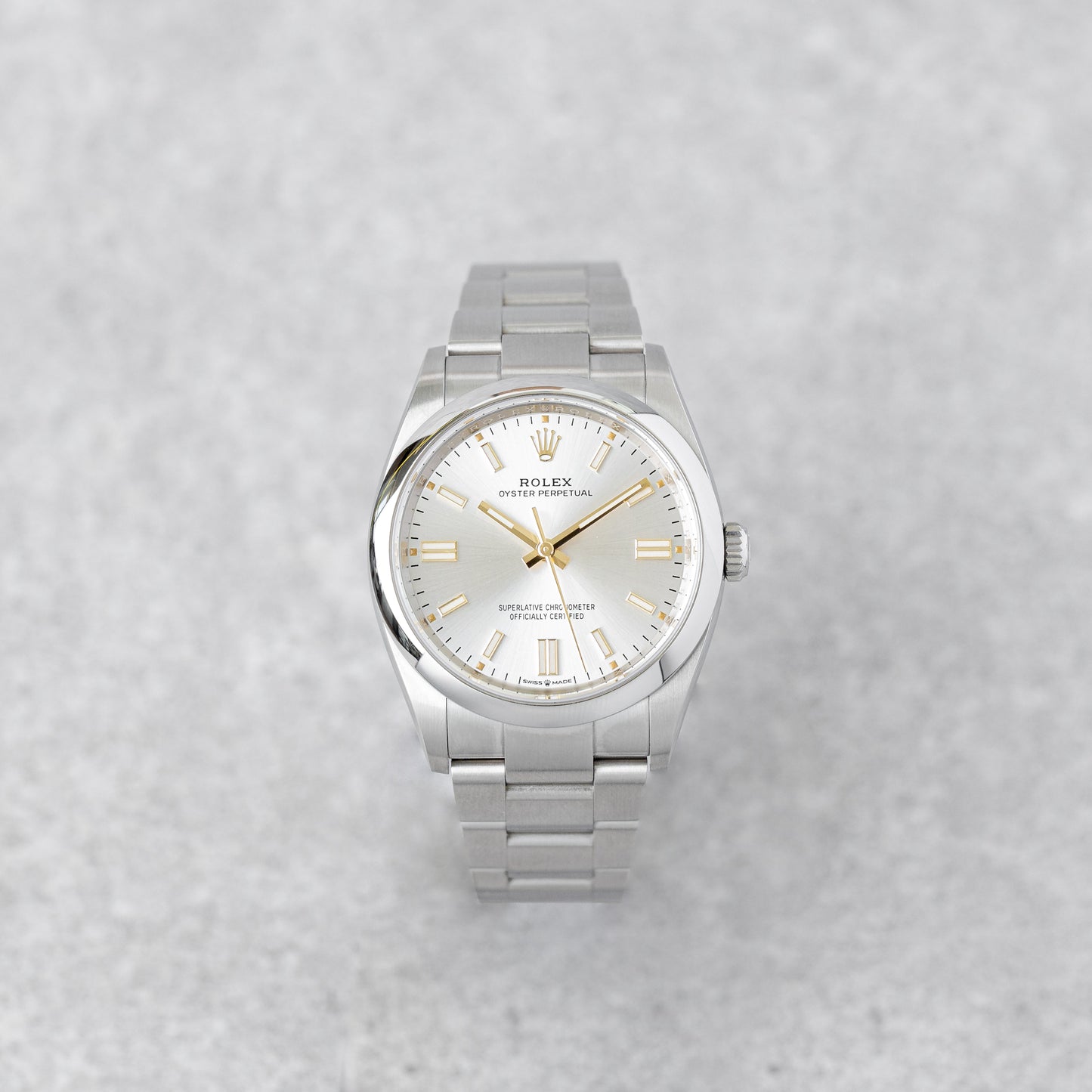 ROLEX OYSTER PERPETUAL 36 'SILVER DIAL' REF: 126000