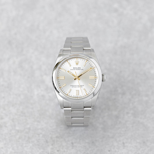 ROLEX OYSTER PERPETUAL 36 'SILVER DIAL' REF: 126000