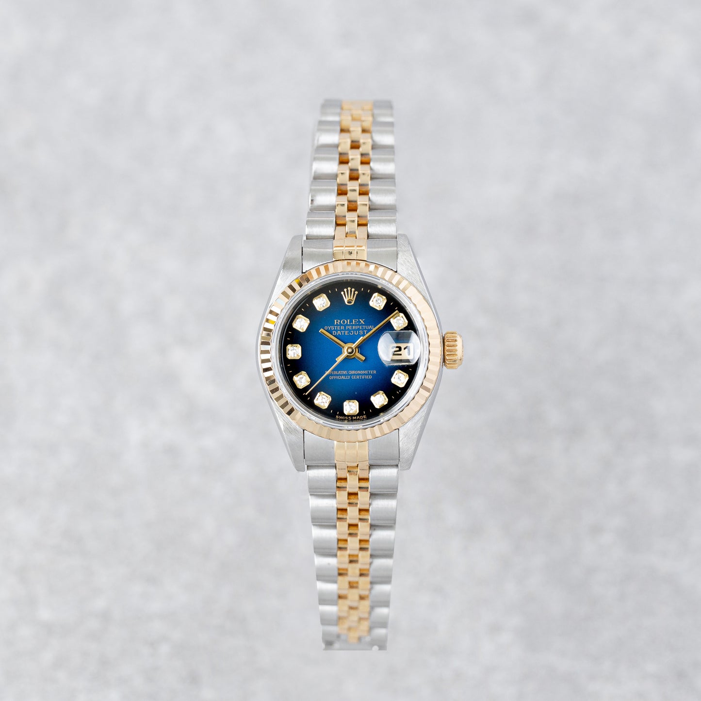 ROLEX LADY-DATEJUST 26 'BLUE BIG DIAMOND DIAL' REF: 69173