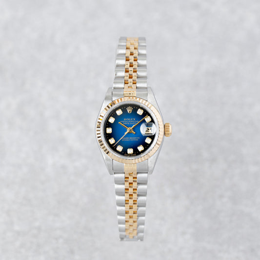 ROLEX LADY-DATEJUST 26 'BLUE BIG DIAMOND DIAL' REF: 69173