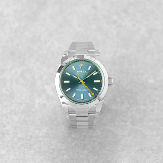 ROLEX MILGAUSS BLUE DIAL REF: 116400GV