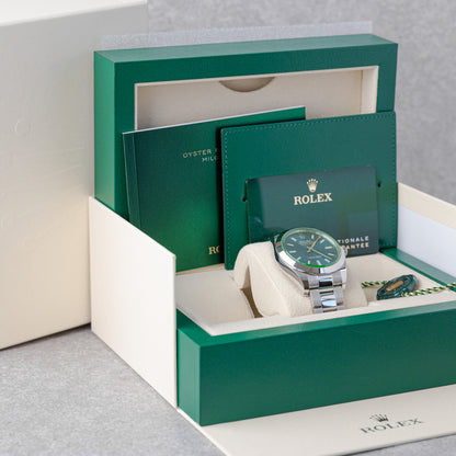 ROLEX MILGAUSS BLUE DIAL REF: 116400GV