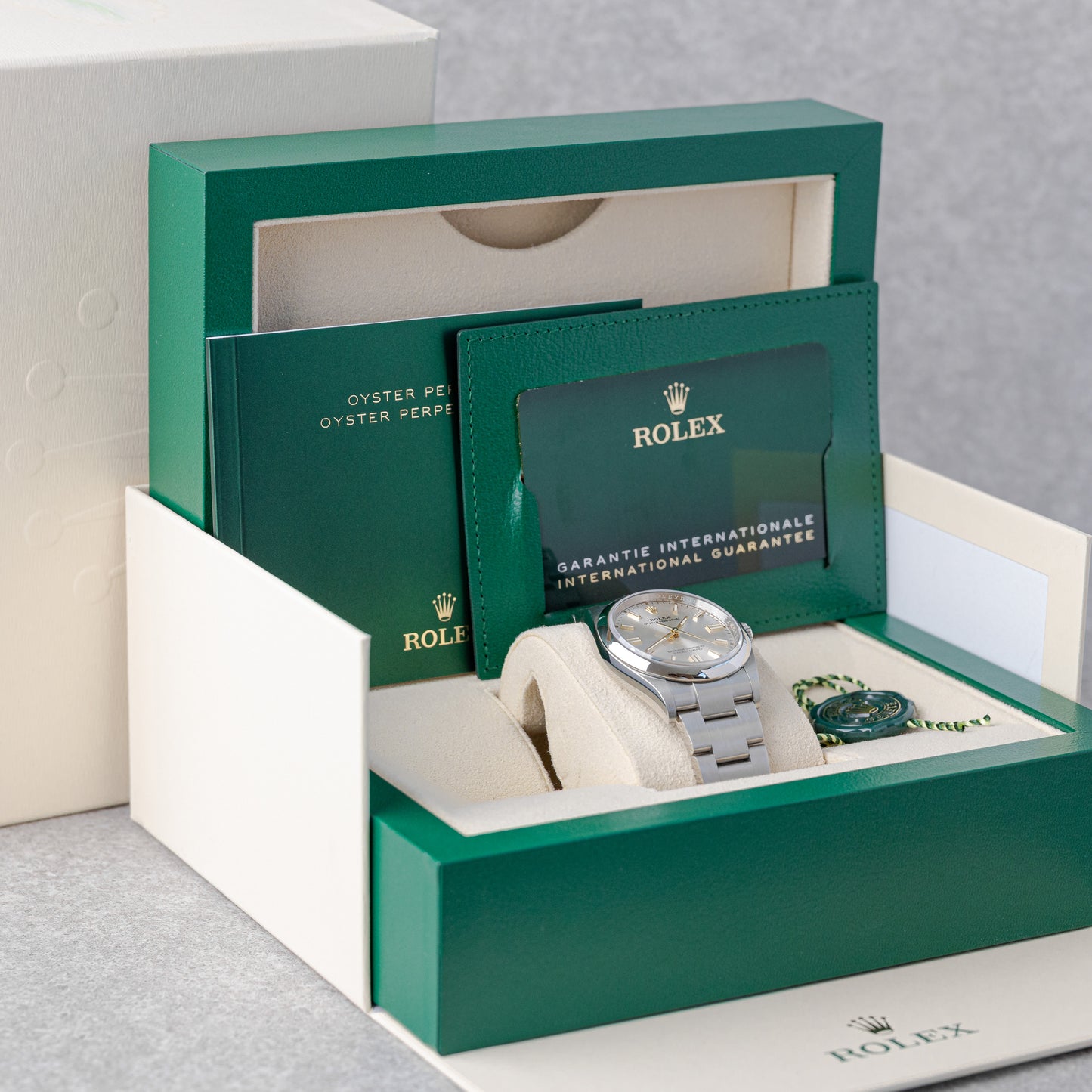 ROLEX OYSTER PERPETUAL 36 'SILVER DIAL' REF: 126000