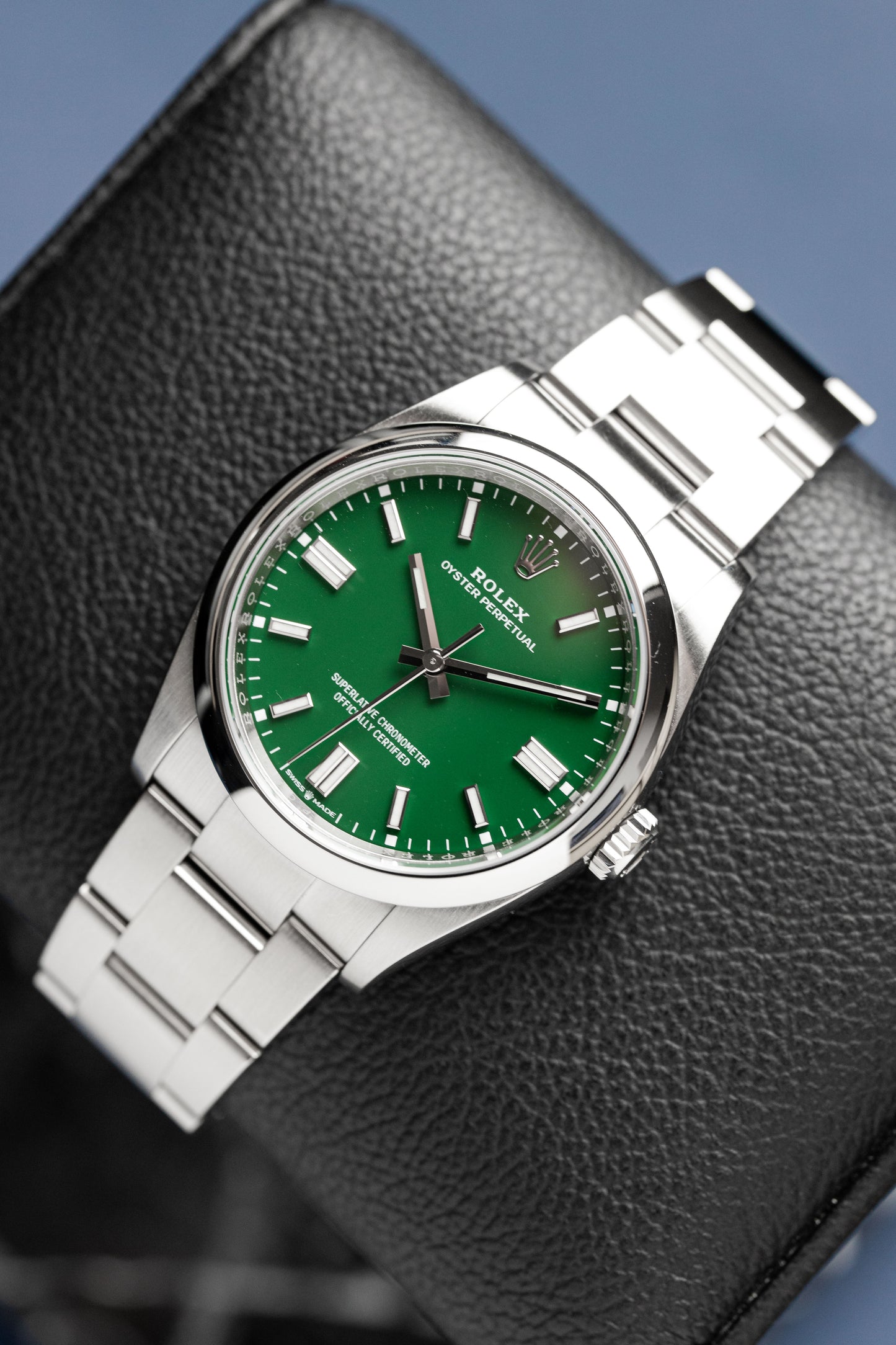 ROLEX OYSTER PERPETUAL 36 GREEN REF: 126000