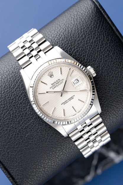 ROLEX DATEJUST 36 TAPESTRY DIAL REF: 16014
