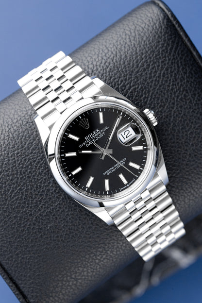 ROLEX DATEJUST 36 BLACK JUBILEE REF: 126200