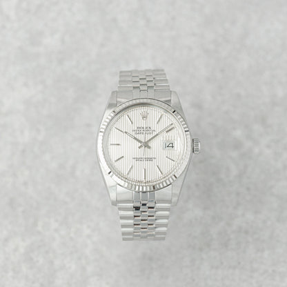ROLEX DATEJUST 36 TAPESTRY DIAL REF: 16014