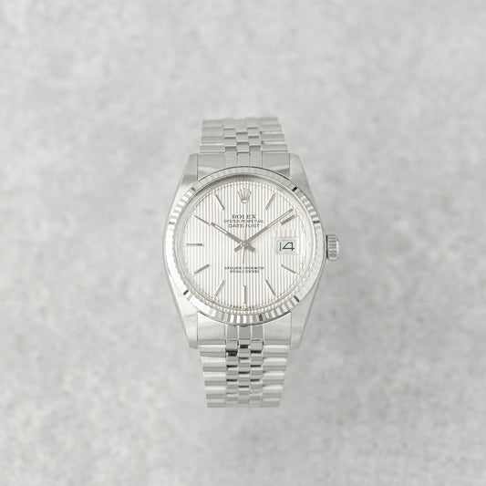 ROLEX DATEJUST 36 TAPESTRY DIAL REF: 16014