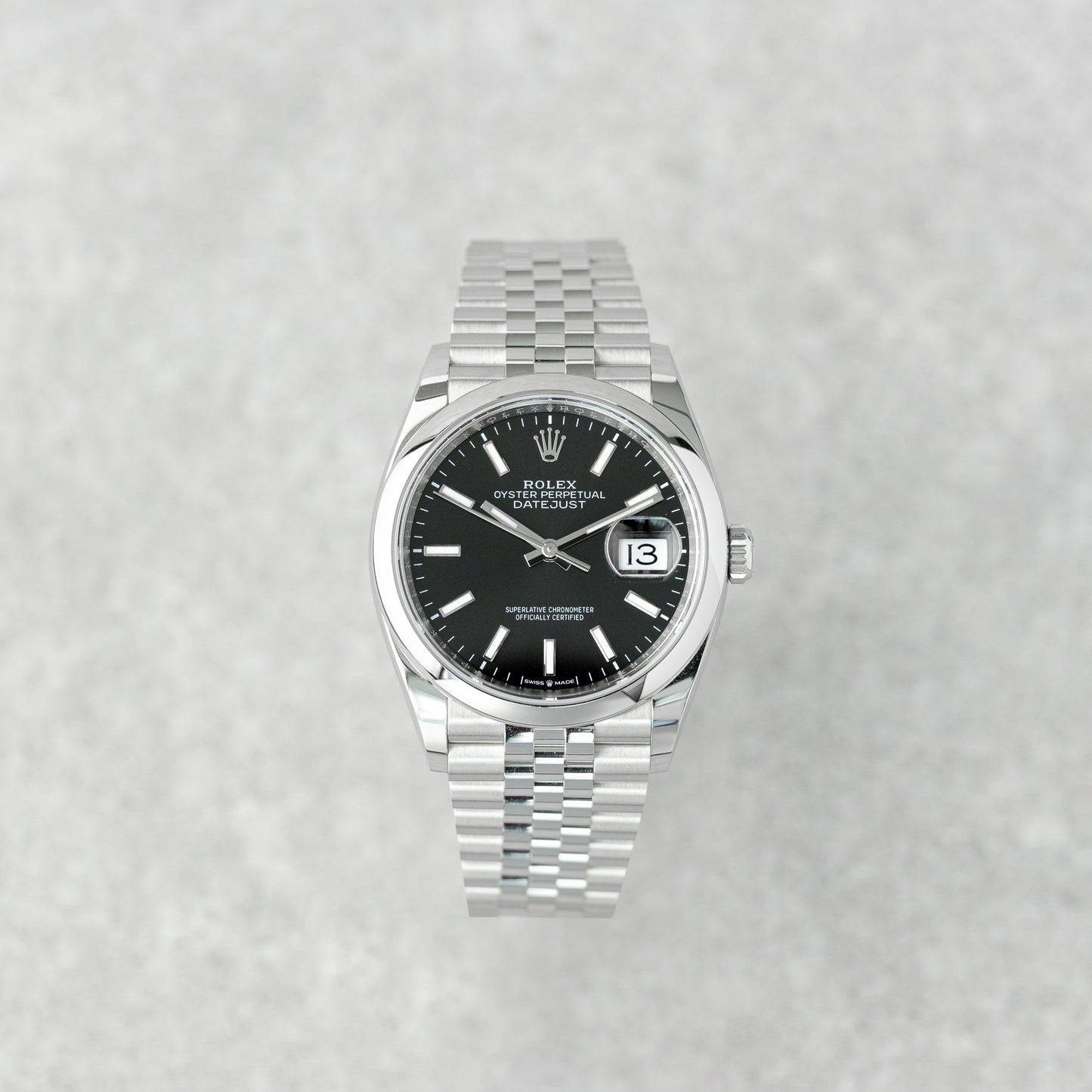 ROLEX DATEJUST 36 BLACK JUBILEE REF: 126200
