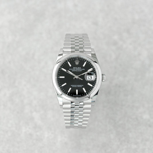 ROLEX DATEJUST 36 BLACK JUBILEE REF: 126200
