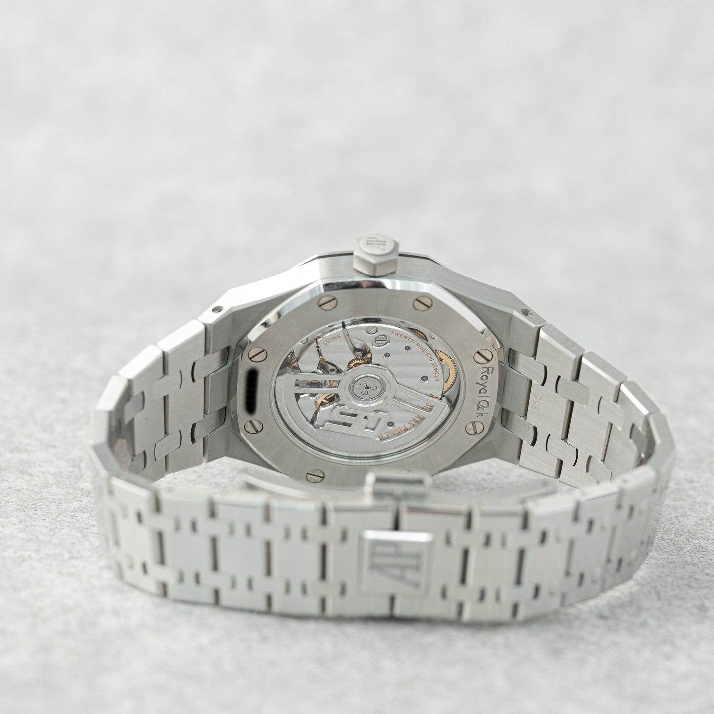 AUDEMARS PIGUET ROYAL OAK 37MM GREY DIAL "50TH ANNIVERSARY" REF: 15550ST