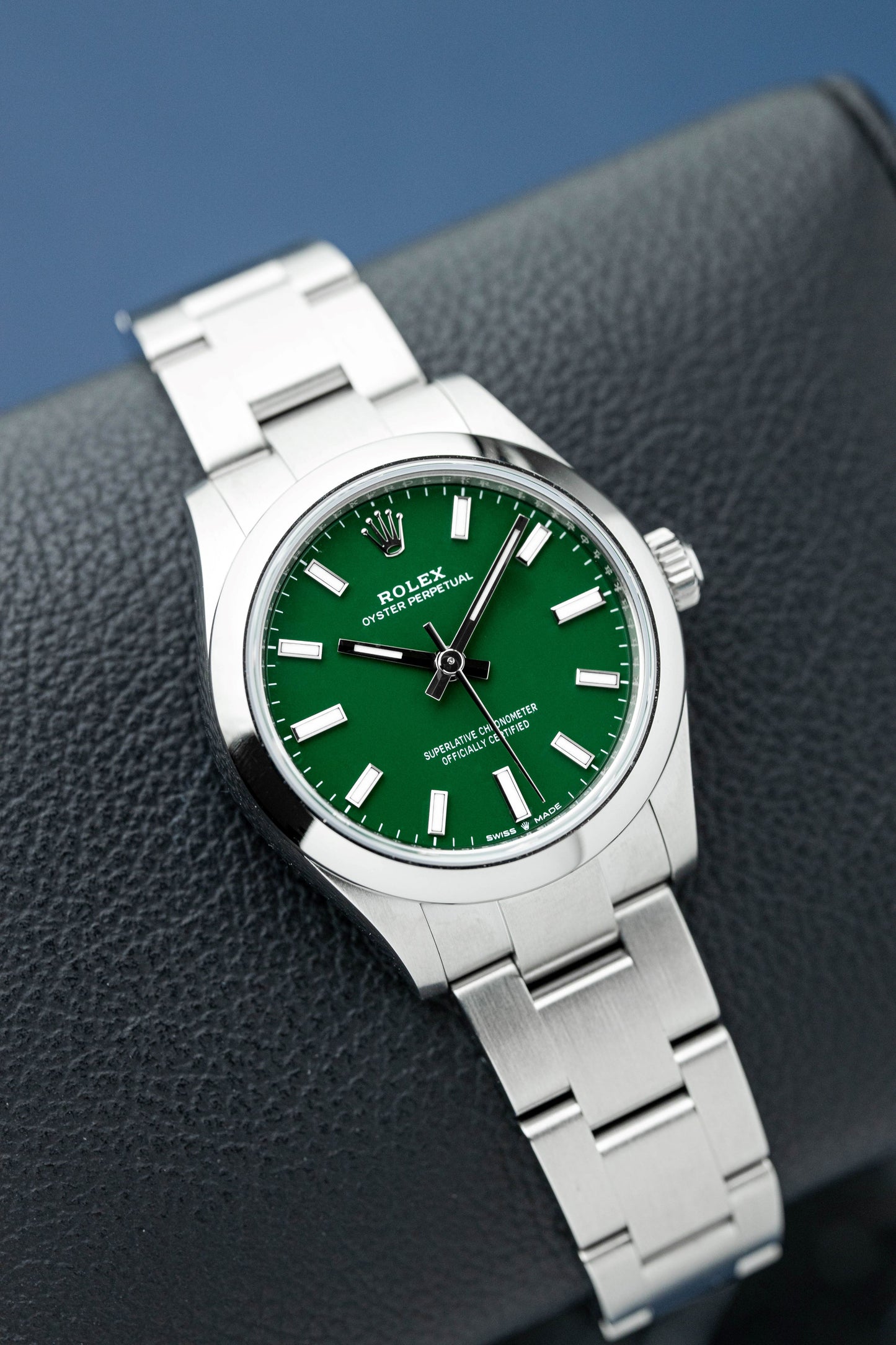 ROLEX OYSTER PERPETUAL 31 GREEN DIAL REF: 277200 (2025)