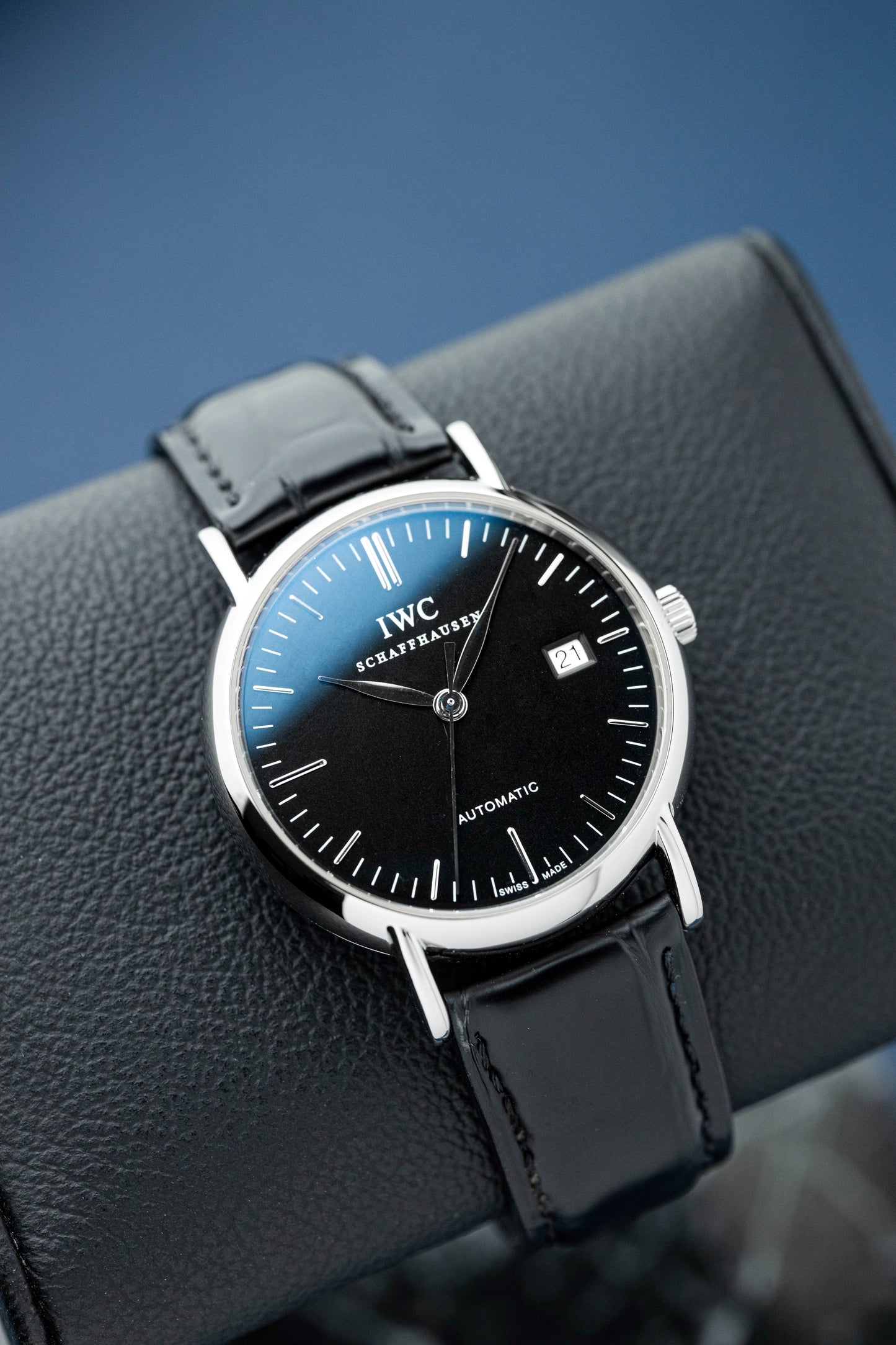 IWC PORTOFINO 39MM BLACK DIAL REF: IW356308