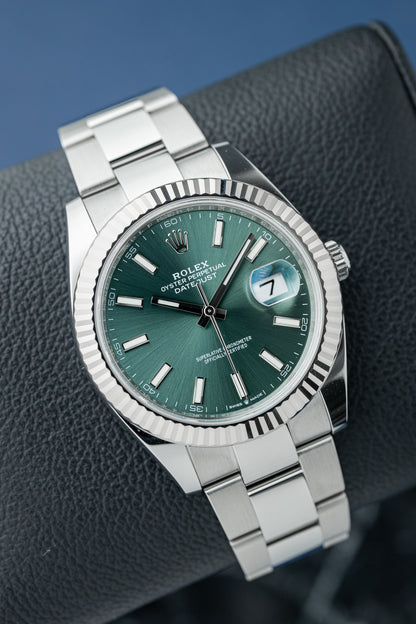 ROLEX DATEJUST 41 DIAL VERDE OYSTER REF: 126334 (2024)
