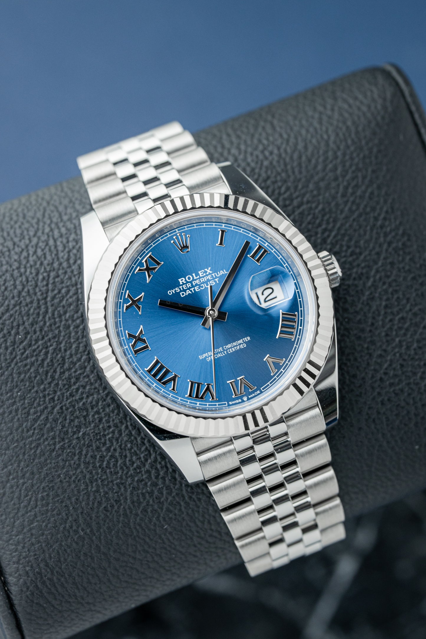 ROLEX DATEJUST 41 AZZURO BLUE DIAL REF: 126334 (2025)