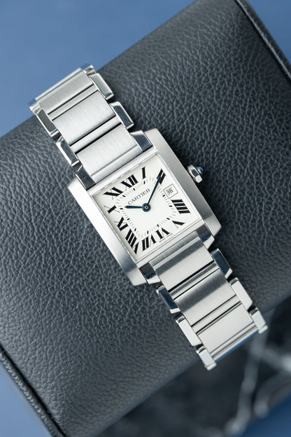 CARTIER TANK FRANÇAISE MÉDIO REF: W51011Q3
