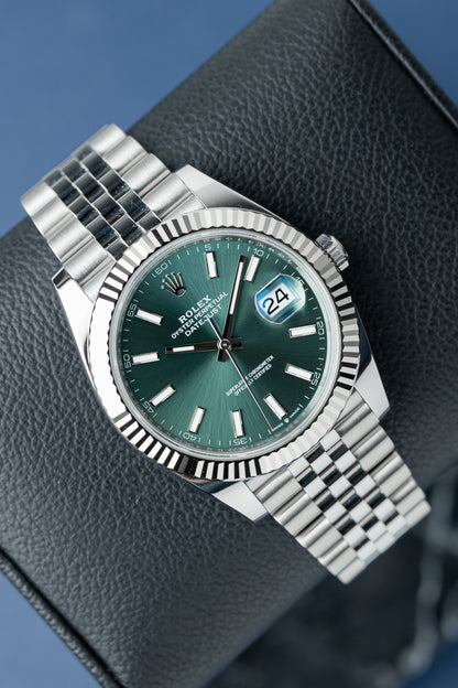 ROLEX DATEJUST 41 DIAL VERDE JUBILEE REF: 126334 (2025)