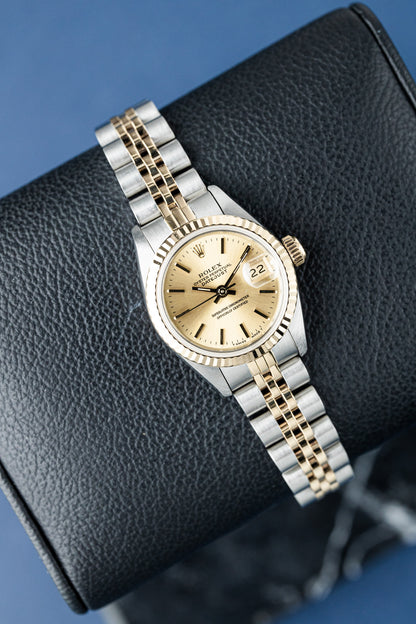 ROLEX LADY-DATEJUST 26 CHAMPAGNE DIAL REF: 69173 (1991)