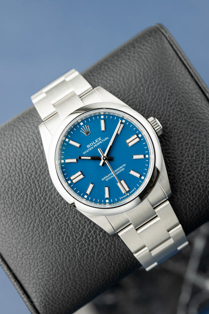 ROLEX OYSTER PERPETUAL 41 MED BLUE REF: 134300 (2025)