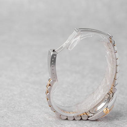 ROLEX LADY-DATEJUST 26 DIAL PRATEADO COM DIAMANTES REF: 69173 (1997)