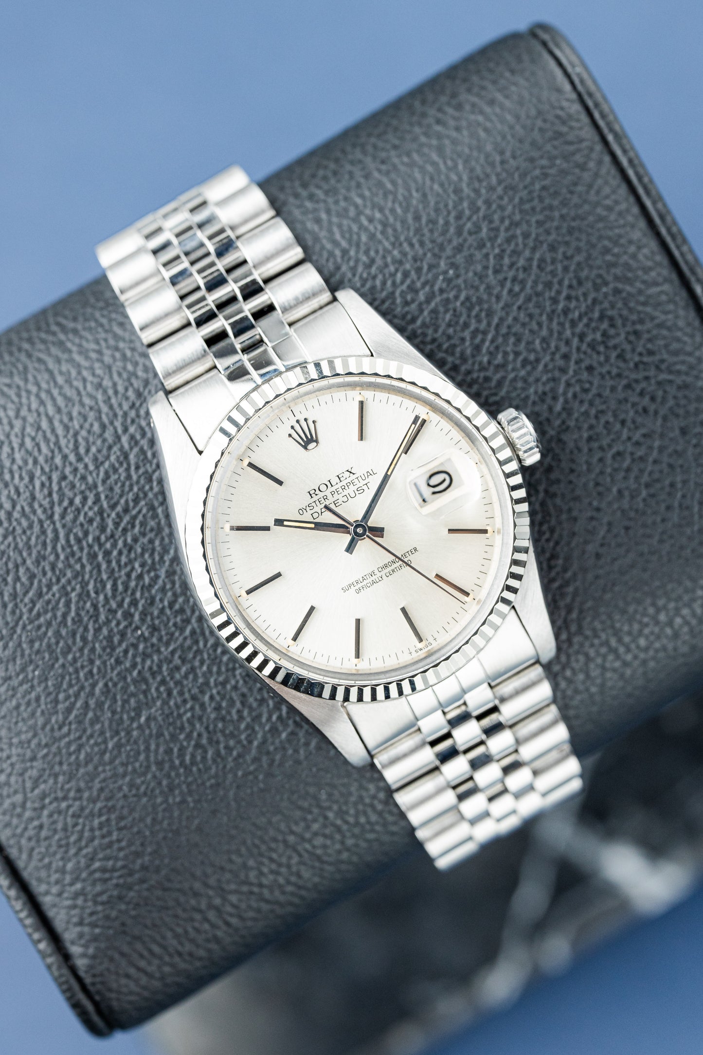 ROLEX DATEJUST 36 SILVER DIAL REF: 16014 (1981)