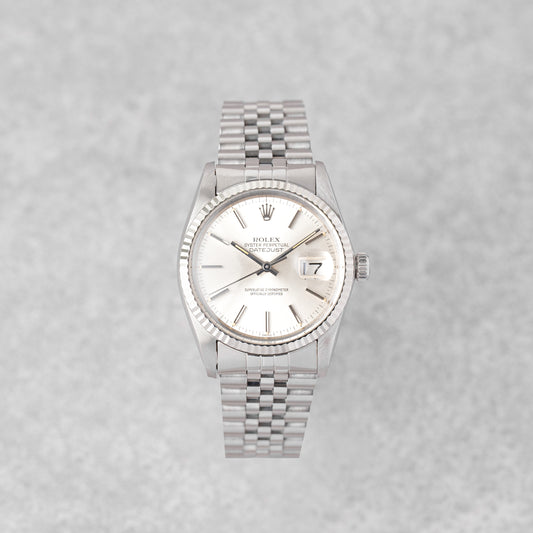 ROLEX DATEJUST 36 SILVER DIAL REF: 16014 (1981)