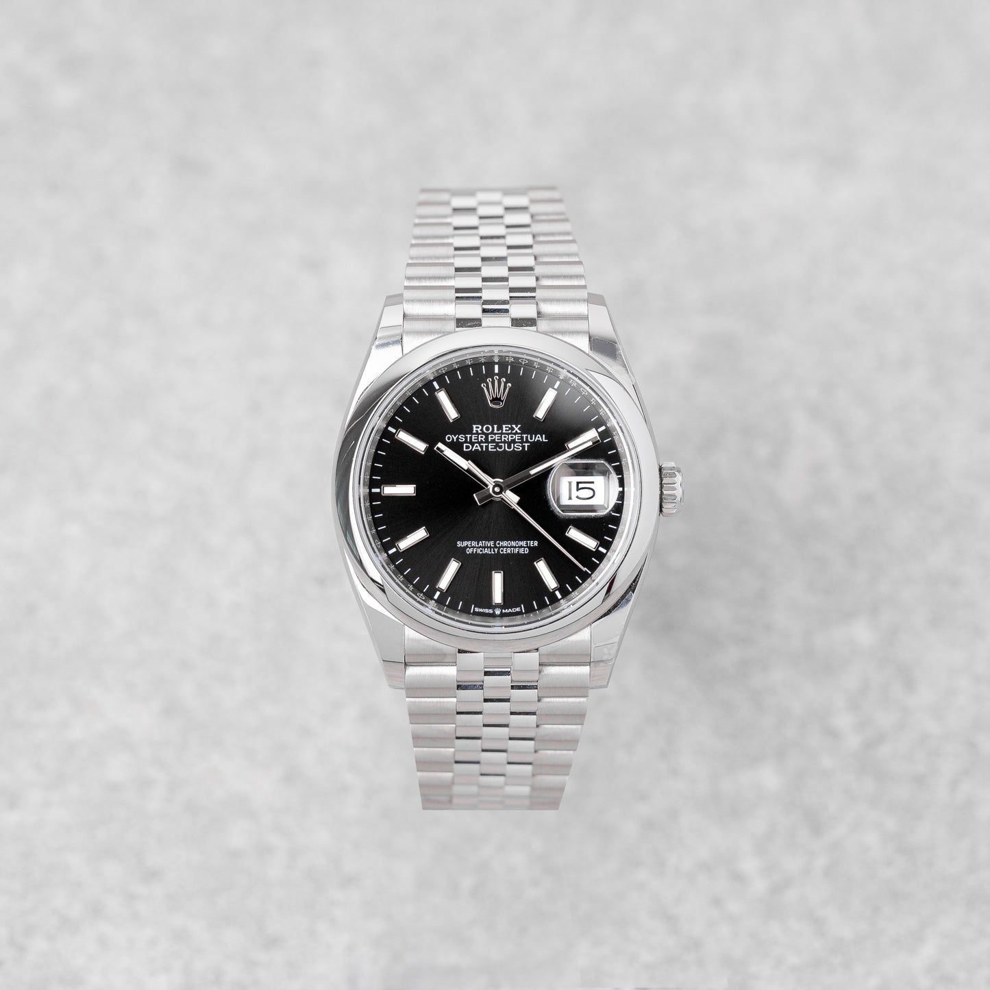 ROLEX DATEJUST 36 PRETO JUBILEU REF: 126200 (2025)