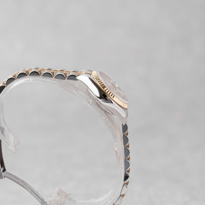 ROLEX LADY-DATEJUST 26 DIAL PRATEADO COM DIAMANTES REF: 69173 (1997)