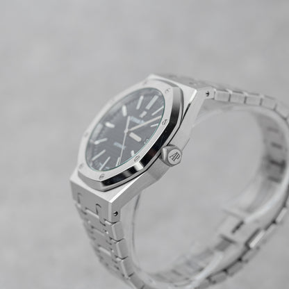 AUDEMARS PIGUET ROYAL OAK 41MM BLACK REF: 15400ST