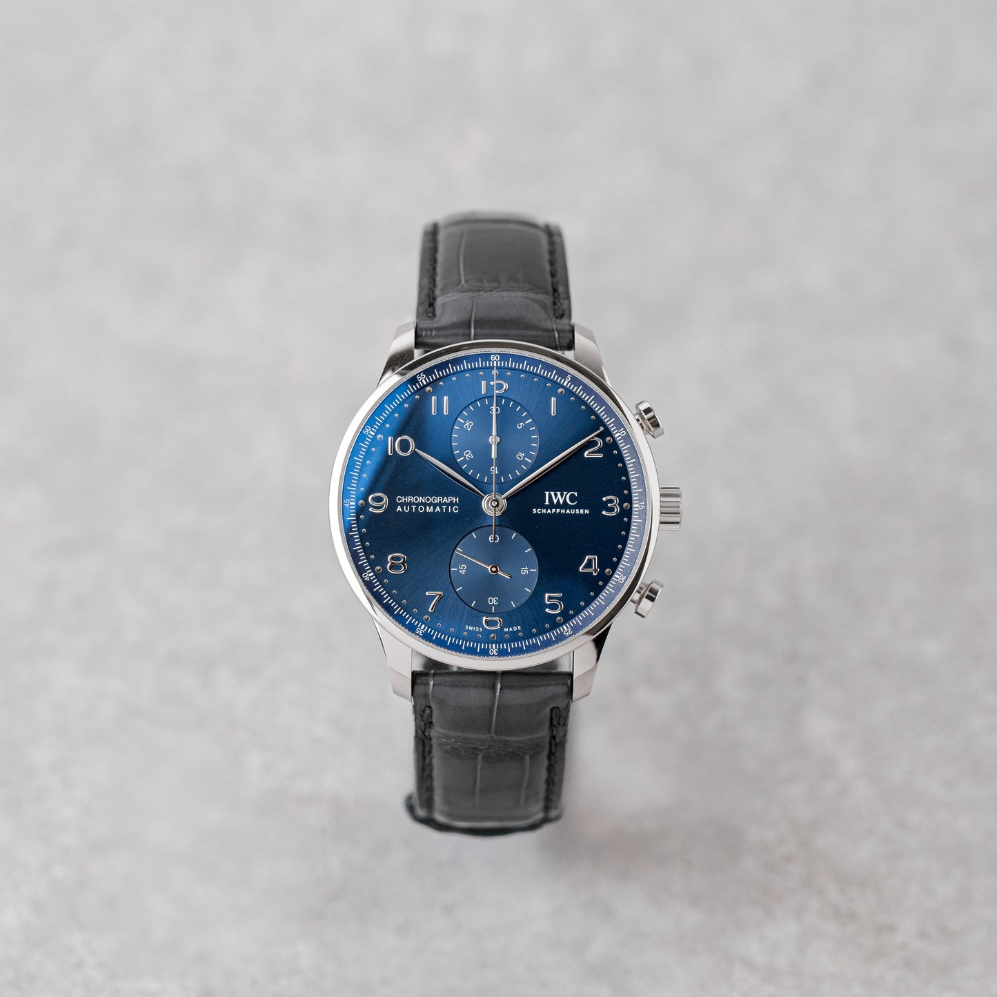 IWC PORTUGIESER CRONÓGRAFO DIAL AZUL REF: IW371606