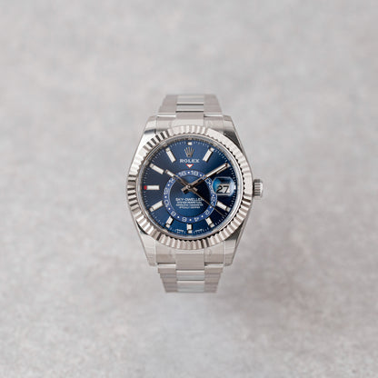 ROLEX SKY-DWELLER BLUE DIAL REF: 326934 (NOS)