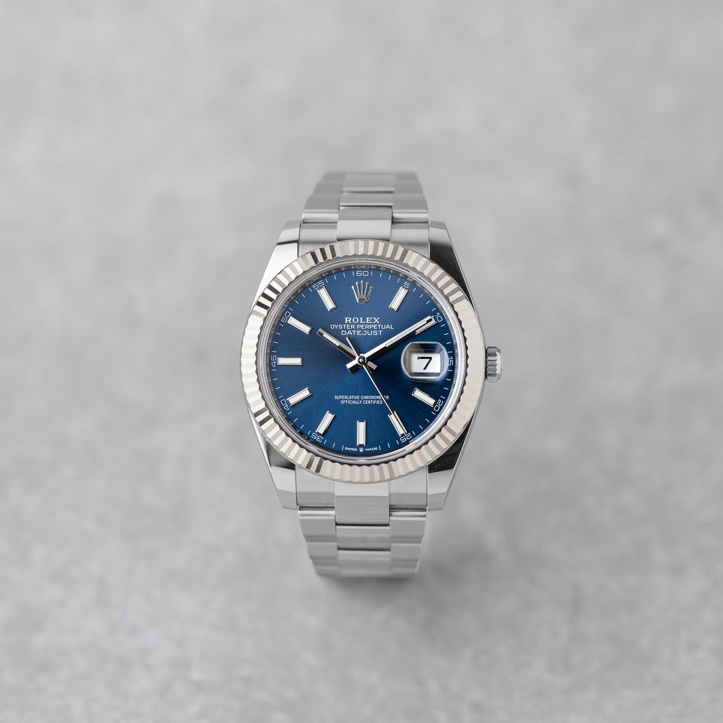 ROLEX DATEJUST 41 BLUE DIAL REF: 126334