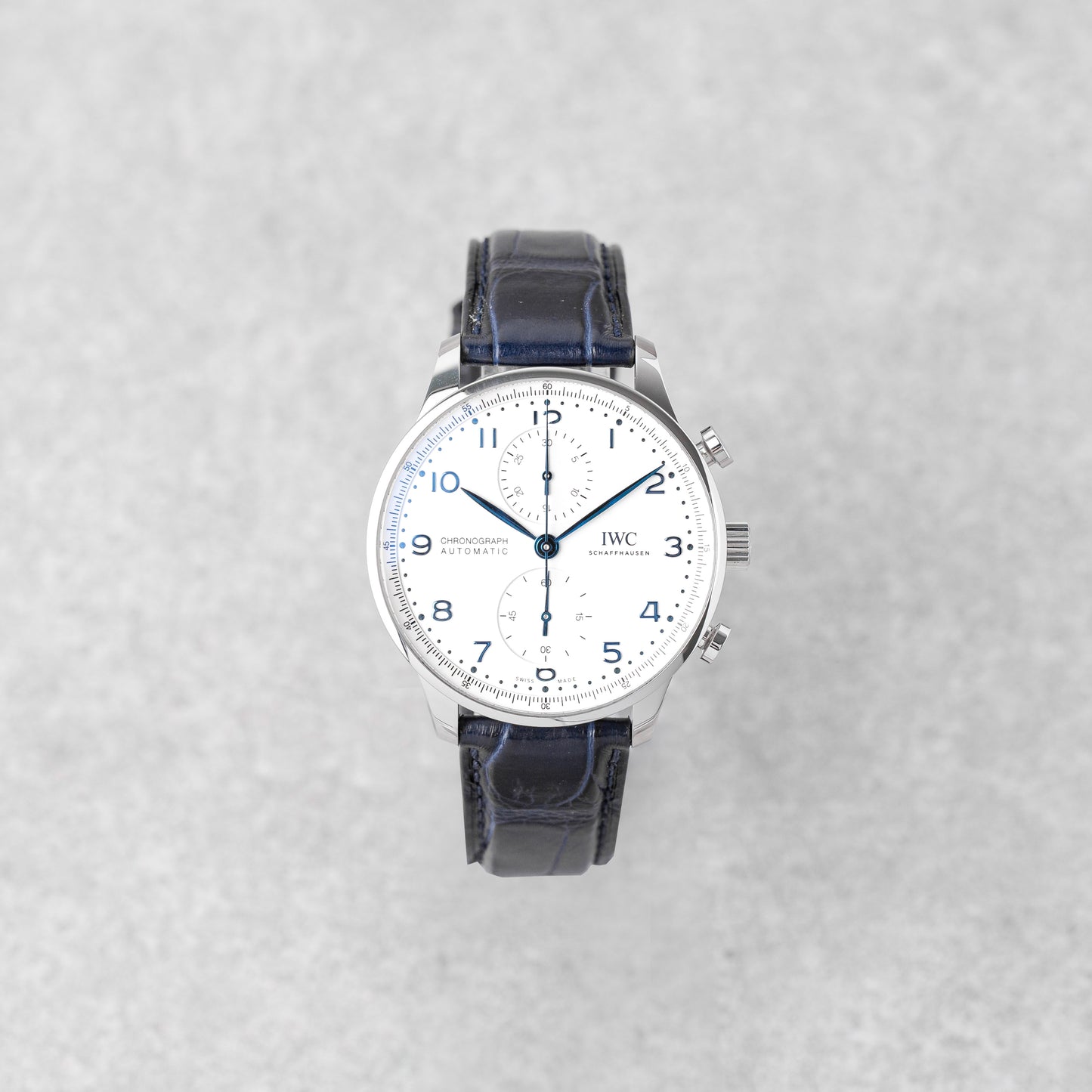 IWC PORTUGIESER CHRONOGRAPH WHITE DIAL REF: IW371605 (2020)