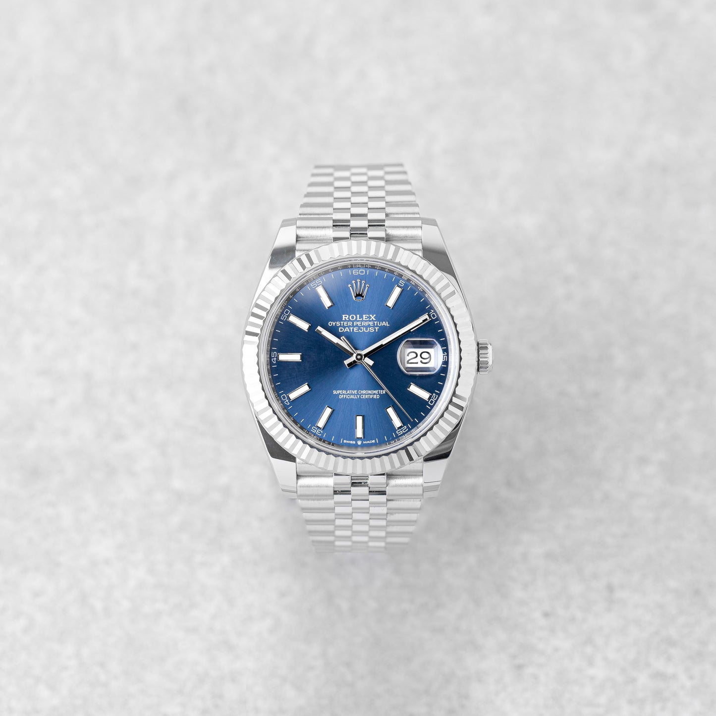 ROLEX DATEJUST 41 BLUE DIAL REF: 126334 (2023)