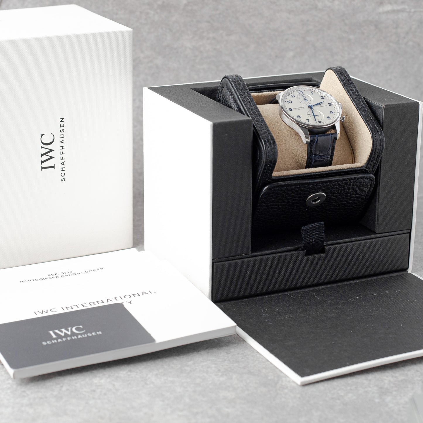 IWC PORTUGIESER CHRONOGRAPH WHITE DIAL REF: IW371605 (2020)