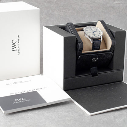 IWC PORTUGIESER CHRONOGRAPH WHITE DIAL REF: IW371605 (2020)