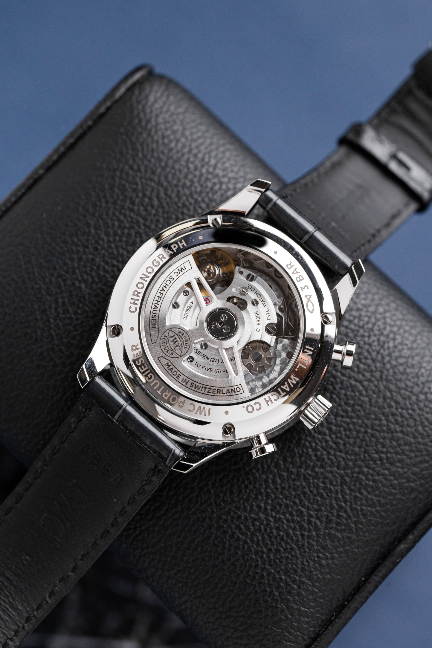 IWC PORTUGIESER CRONÓGRAFO DIAL AZUL REF: IW371606