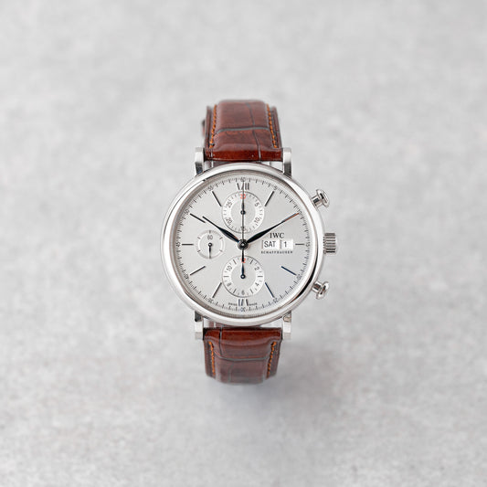IWC PORTOFINO CHRONOGRAPH WHITE DIAL REF: IW391027