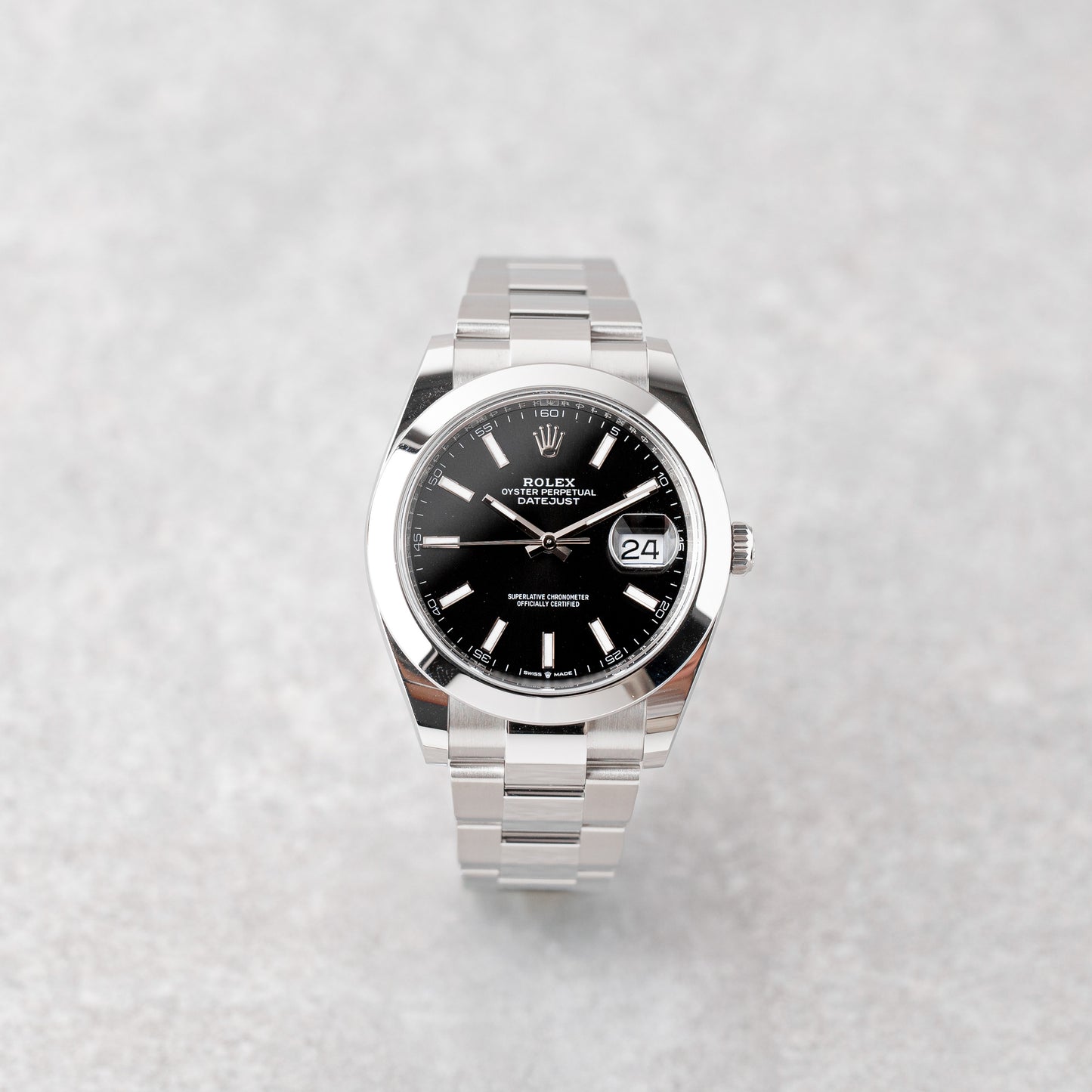 ROLEX DATEJUST 41 BLACK REF: 126300 (2025)
