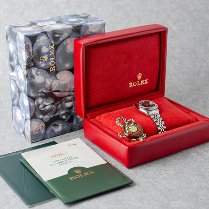 ROLEX LADY-DATEJUST 26 BLACK DIAMOND DIAL REF: 69174 (1990)